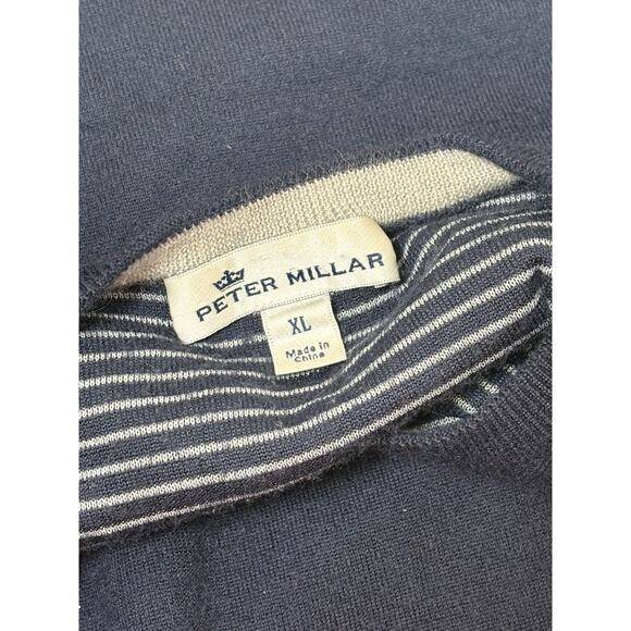 Peter Millar Cashmere Blend Pullover Crewneck Sweater Men's XL Lightweight - Picture 4 of 5
